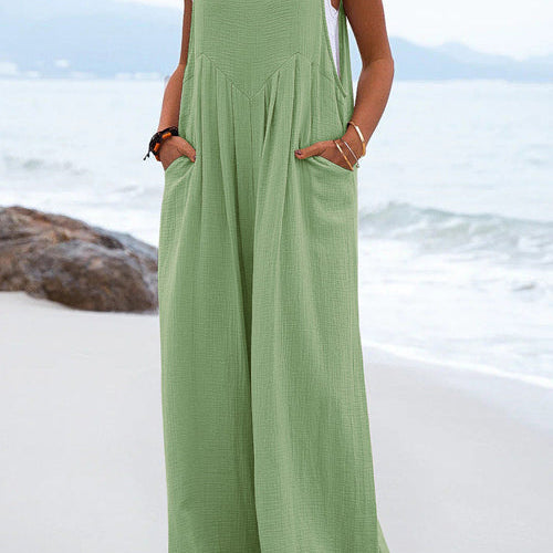 Combinaison Femme Ample Été – Combinaison Pantalon Décontractée