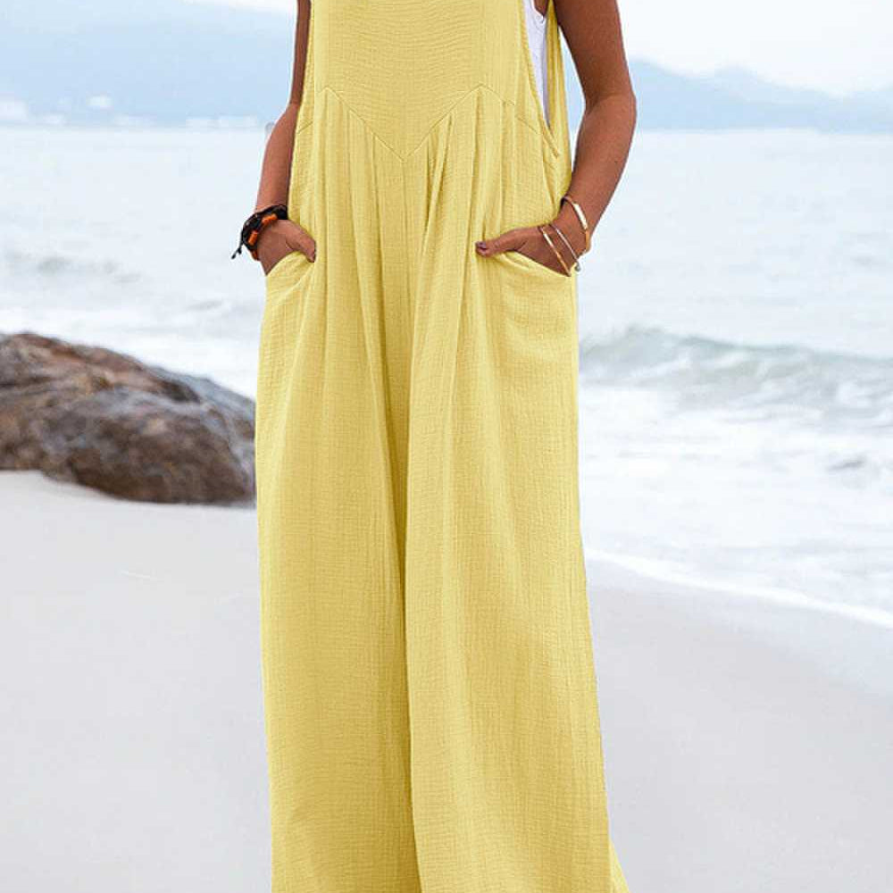 Combinaison Femme Ample Été – Combinaison Pantalon Décontractée