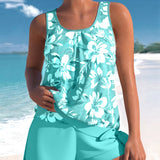 Ensemble Été Femme Débardeur Fleuri et Short Léger