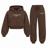 Ensemble de survêtement court essentiel – Sweat à capuche oversized & Jogging décontracté