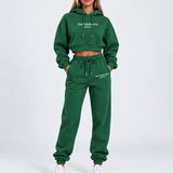 Ensemble de survêtement court essentiel – Sweat à capuche oversized & Jogging décontracté