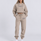 Ensemble de survêtement court essentiel – Sweat à capuche oversized & Jogging décontracté