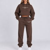 Ensemble de survêtement court essentiel – Sweat à capuche oversized & Jogging décontracté