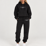 Ensemble de survêtement court essentiel – Sweat à capuche oversized & Jogging décontracté