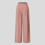Pantalon Large Taille Haute Fluide Confort Moderne
