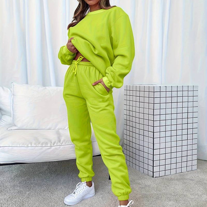 Ensemble Jogging Oversize Sweat Pantalon Taille Élastique Confort