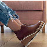 Bottines femme à plateforme et semelle rembourrée