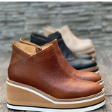 Bottines femme à plateforme et semelle rembourrée