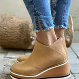 Bottines femme à plateforme et semelle rembourrée