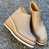 Bottines femme à plateforme et semelle rembourrée