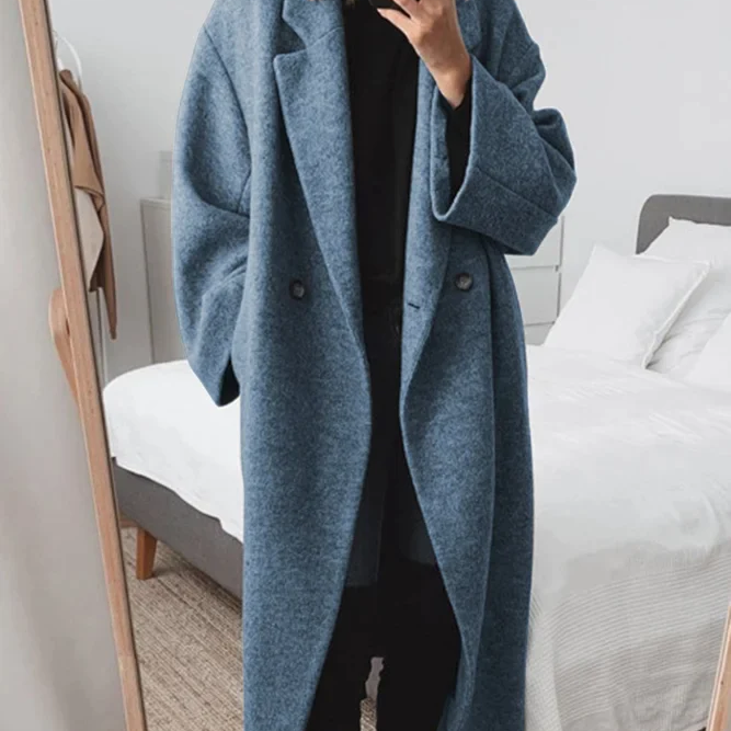 Manteau Oversize Femme Long – Manteau Minimaliste Chic et Confortable