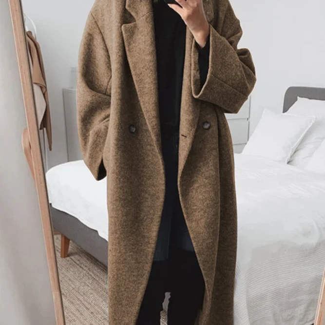 Manteau Oversize Femme Long – Manteau Minimaliste Chic et Confortable