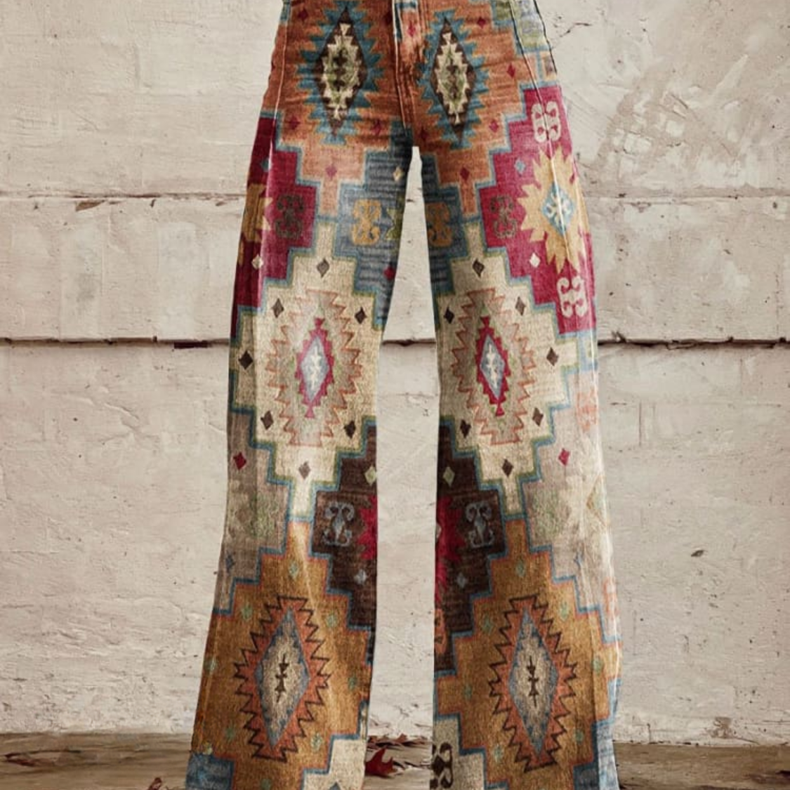 Pantalon Élégant Marron Femme