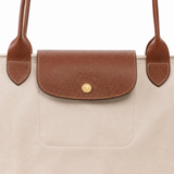Sac cabas pliable en cuir contrastant pour femme