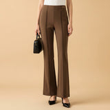Pantalon Flare Sculptant Taille Haute Élégance Moderne
