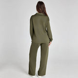 Ensemble Maille Fluide Col V Confort Élégant