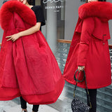 Manteau Femme Hiver Fourrure Oversize à Capuche