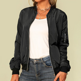 Let Bomberjakke Casual Stil Komfort Let Pasform