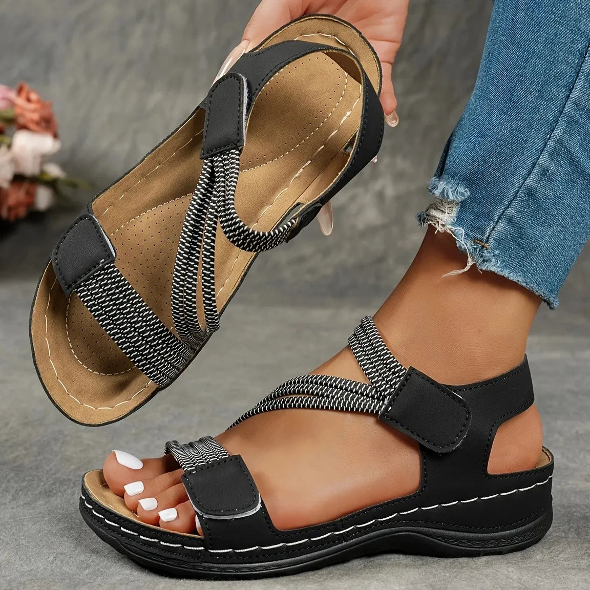Sandales Confort à Brides Réglables