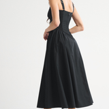 Robe Midi à Pois Sans Manches