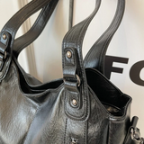 Sac porté épaule femme en simili cuir, bandoulière amovible
