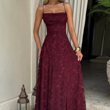 Robe Longue Dentelle Florale Élégance Prestige