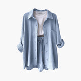 Ensemble Chemise Rayée Short Confort Estival