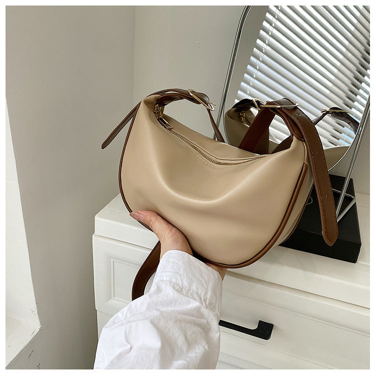 Sac Croissant Bandoulière Femme Réglable à Zip