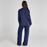 Ensemble Maille Fluide Col V Confort Élégant