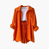 Ensemble Chemise Rayée Short Confort Estival