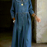 Jean Léger Bleu Marine Femme