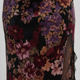 Robe Midi Fleurie Dentelle Romantique