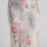 Robe Midi Fleurie Dentelle Romantique