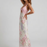 Robe Midi Fleurie Dentelle Romantique