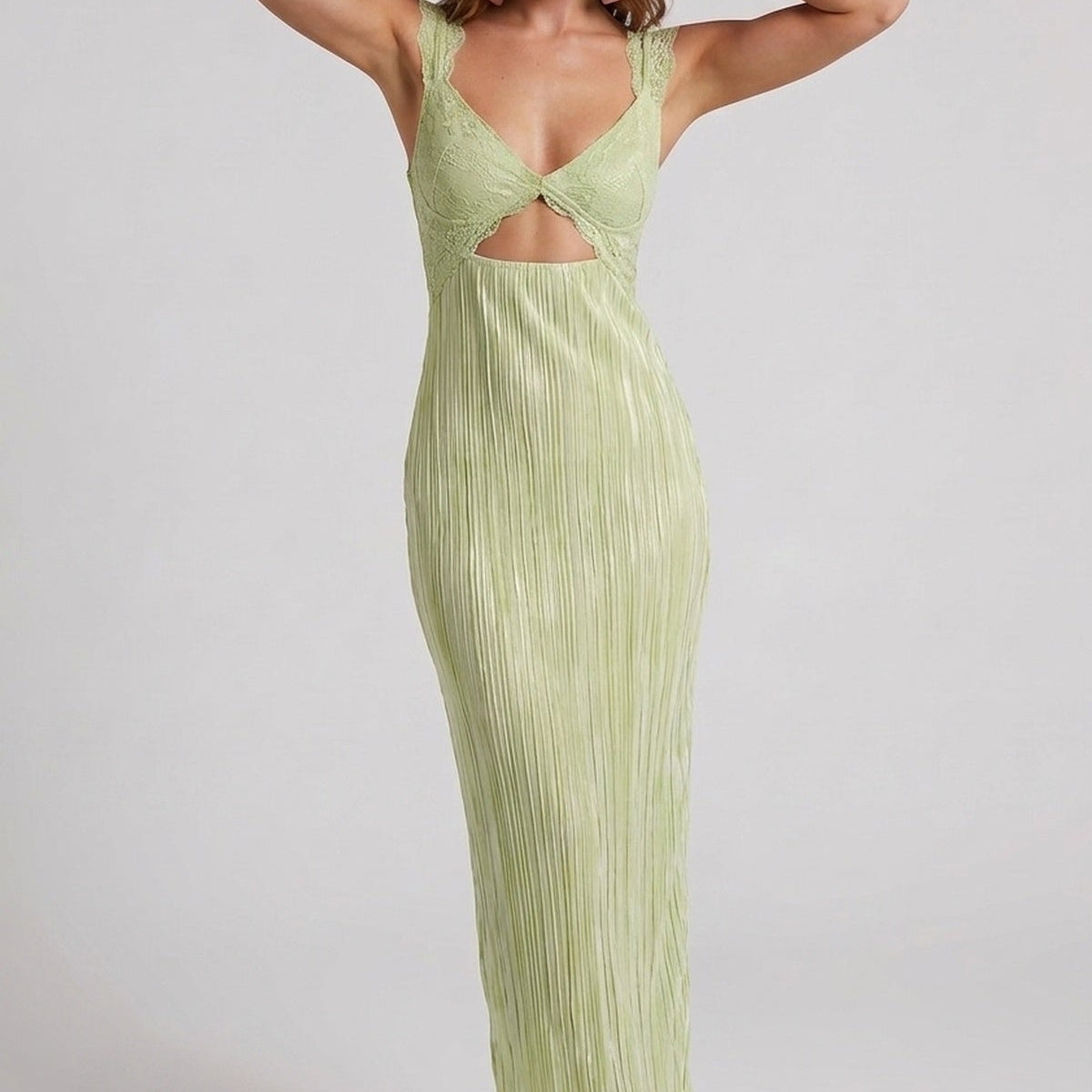 Robe Midi Fleurie Dentelle Romantique