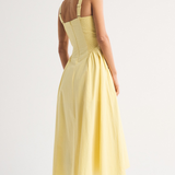 Robe Midi à Pois Sans Manches
