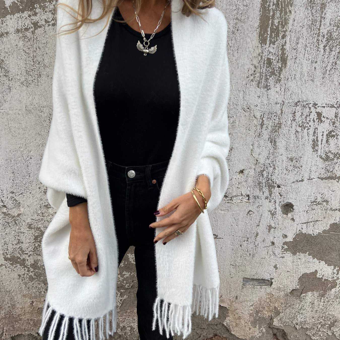 Veste femme unie zippée au design minimaliste