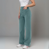 Pantalon Droit Taille Haute Confort Coupe Moderne