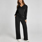 Ensemble Maille Fluide Col V Confort Élégant