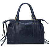 Sac cabas en cuir vieilli clouté pour femme
