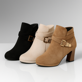Bottines talon confortable élégantes boucle moderne