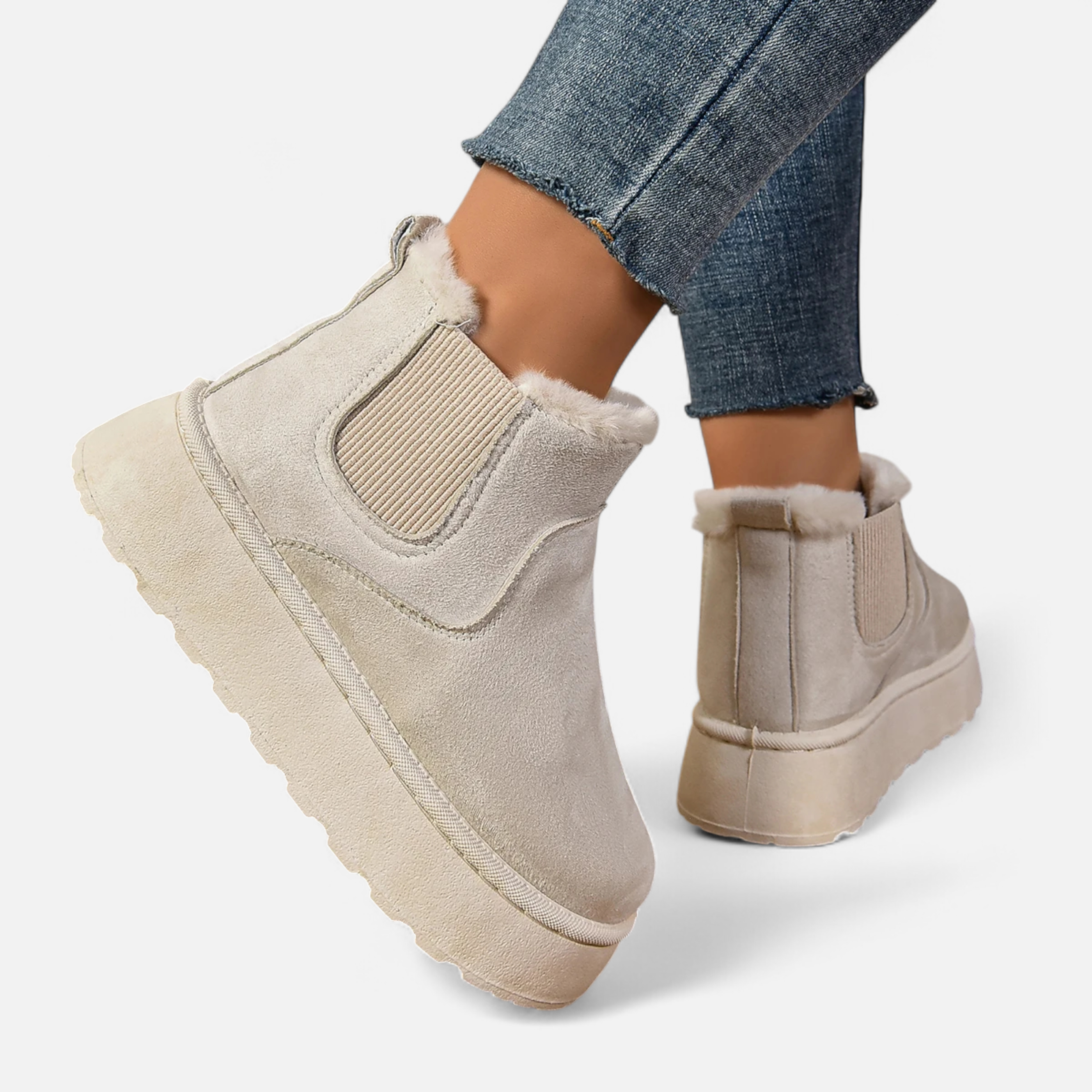 Bottines Chelsea Confort Semelle Épaisse Style Casual Moderne