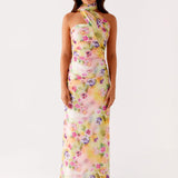 Robe Longue Asymétrique à Épaule Unique