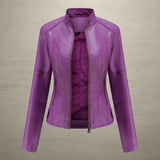 Veste Similicuir Femme Cintrée – Blouson Élégant Moderne