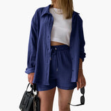 Ensemble Chemise Rayée Short Confort Estival