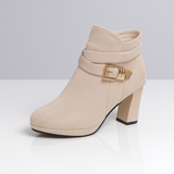 Bottines talon confortable élégantes boucle moderne