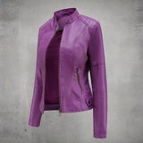 Veste Similicuir Femme Cintrée – Blouson Élégant et Moderne