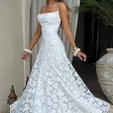 Robe Longue Dentelle Florale Élégance Prestige