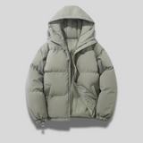 Doudoune Courte Oversize Capuche Rembourrée Confort Hiver