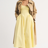 Robe Midi à Pois Sans Manches